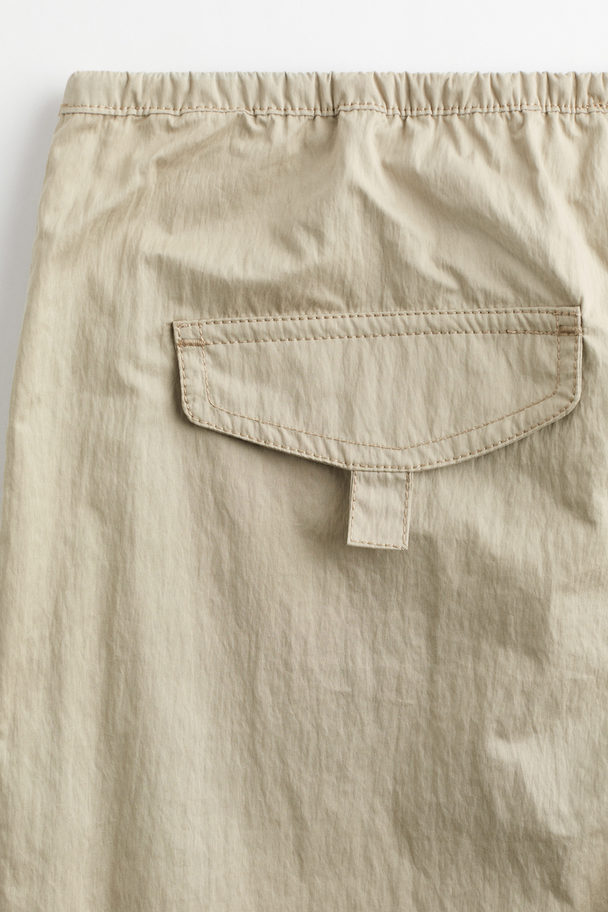 H&M Fallschirmhose Khakibeige