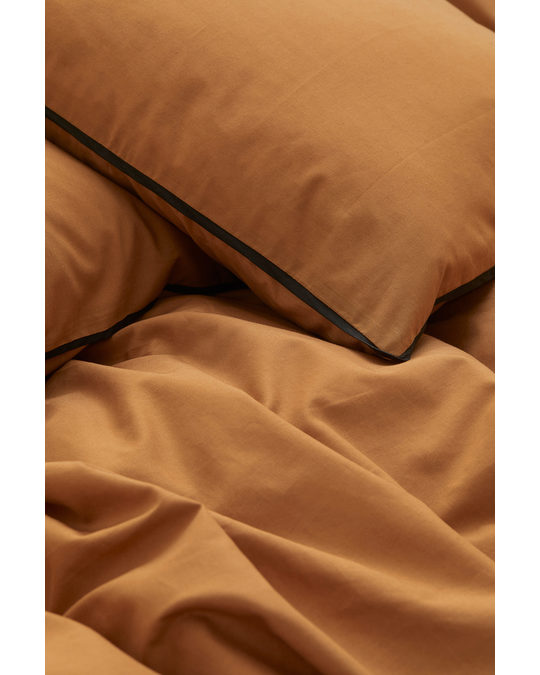 H&M HOME Double Duvet Cover Set Brown