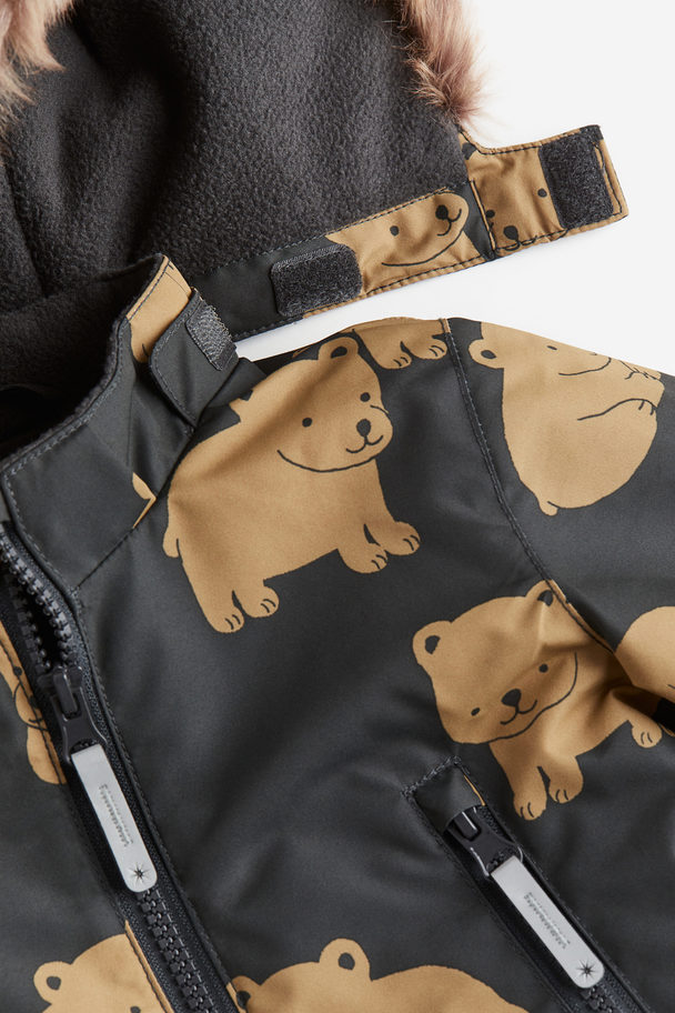 H&M Water-repellent All-in-1 Suit Dark Grey/bears