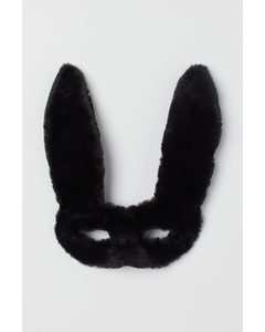 Kaninchen-Verkleidungsmaske Schwarz
