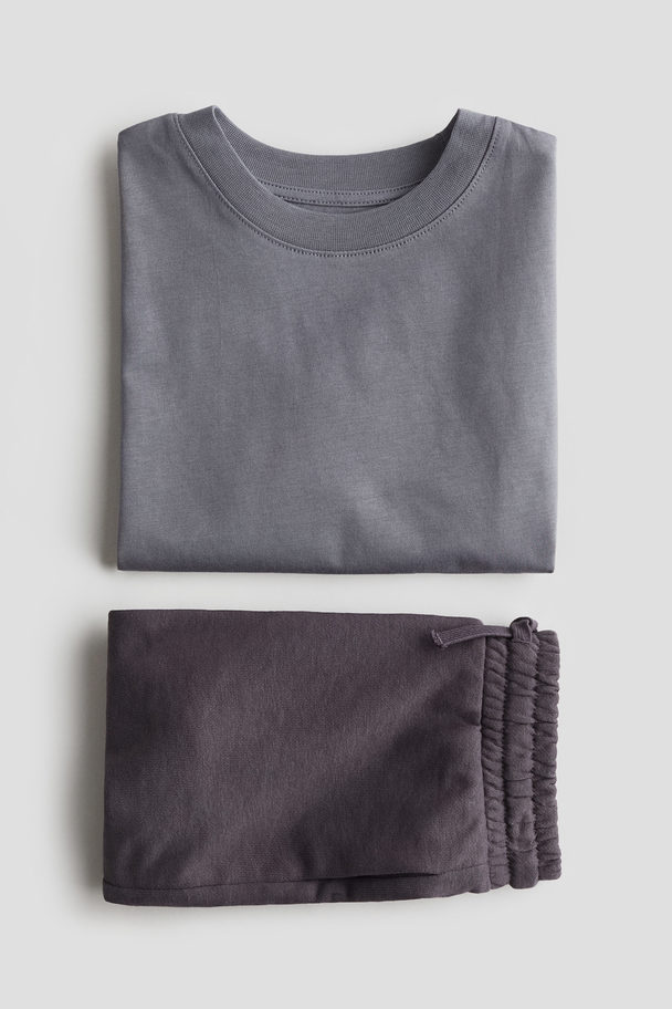 H&M 2-piece Set Grey/dark Grey