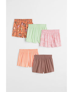 5-pack Jersey Shorts Orange/fruit