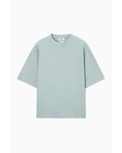 Relaxed-fit Panelled T-shirt Turquoise