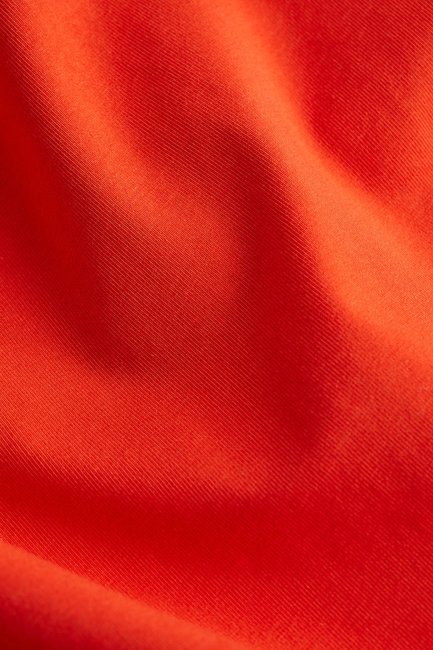 H&M Long Jersey Skirt Orange-red