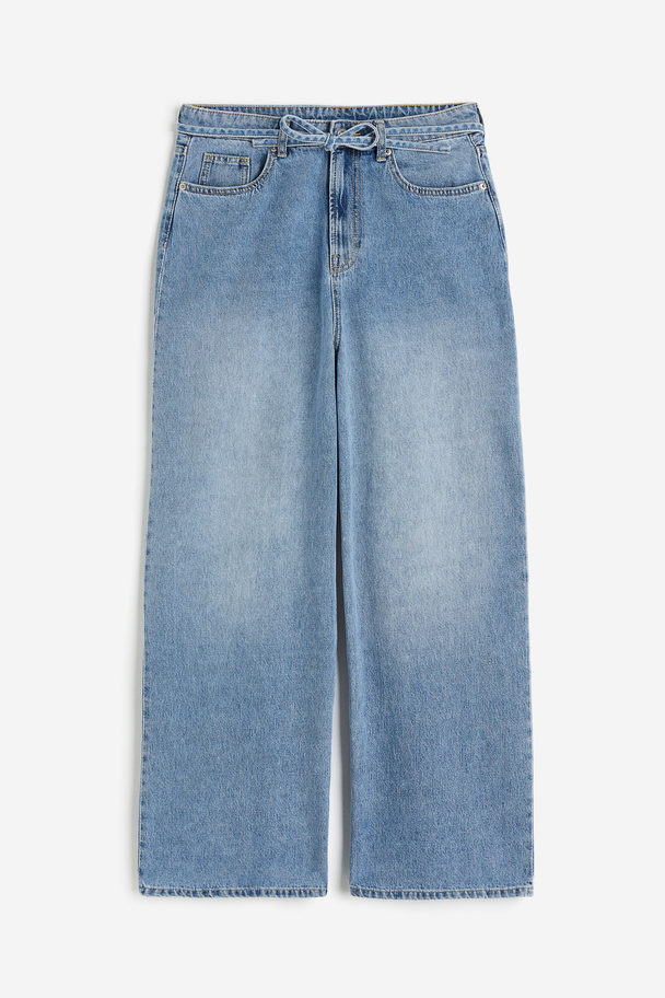 H&M 90s Baggy Regular Jeans Light Denim Blue