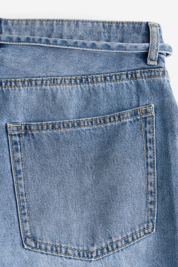 H&M 90's Baggy Regular Jeans Licht Denimblauw