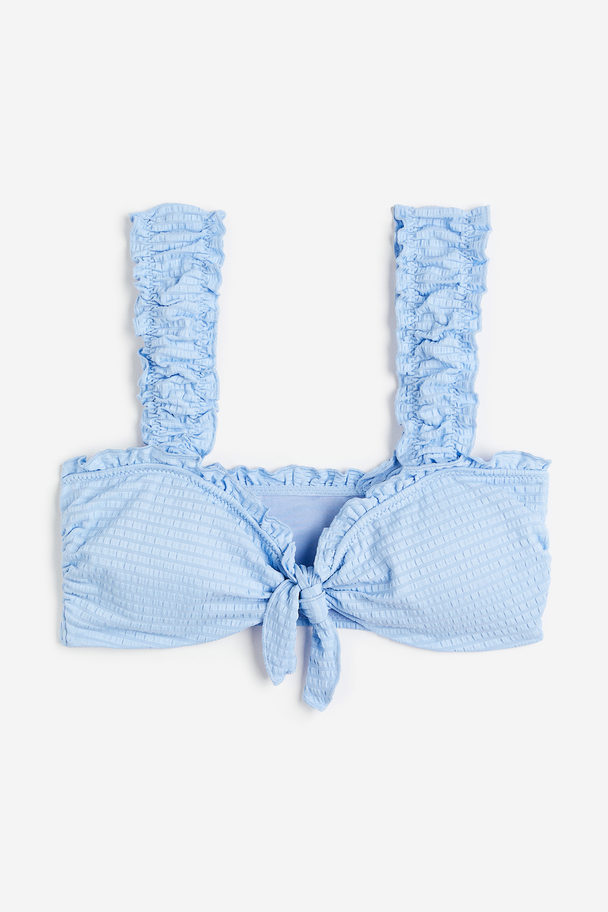 H&M Padded Bikinitop Lichtblauw