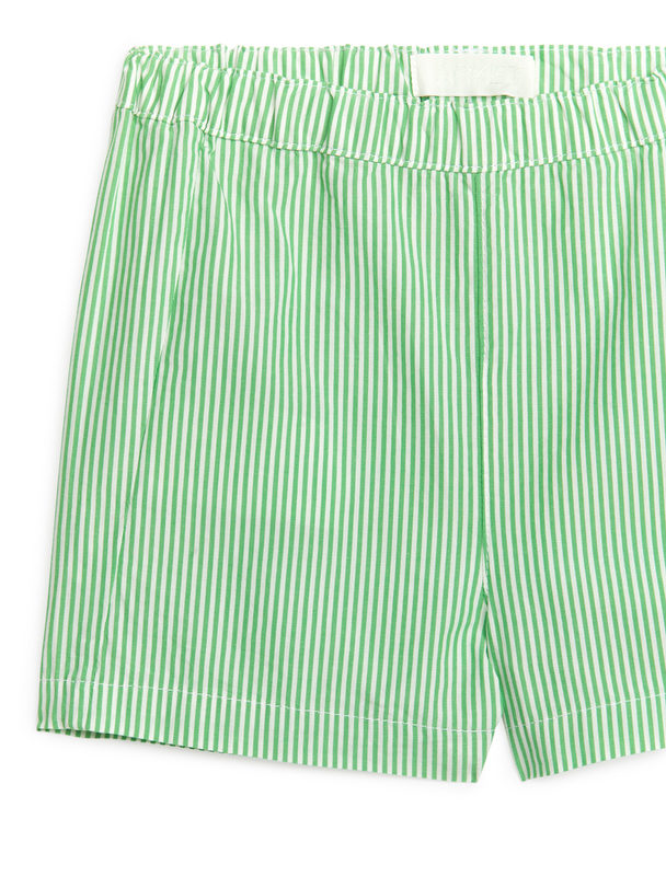 ARKET Twill Shorts Green/white