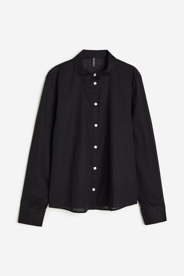 H&M Cotton Shirt Black