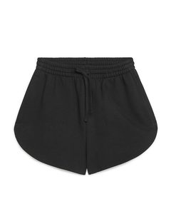 Shorts I Fransk Frotté Svart