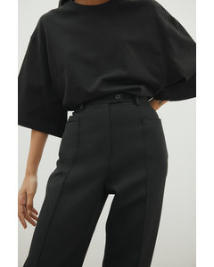 Elegante Hose aus Wollmischung Schwarz