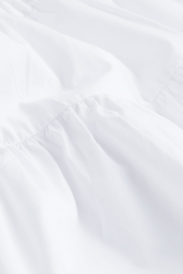 H&M Smock-waisted Dress White
