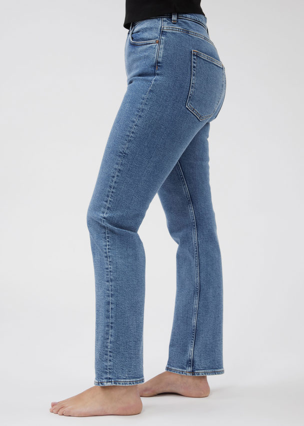 & Other Stories Slim Jeans Mittelblau