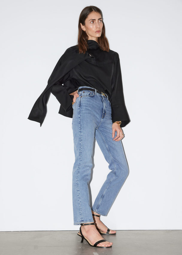 & Other Stories Slim Jeans Soft Blue