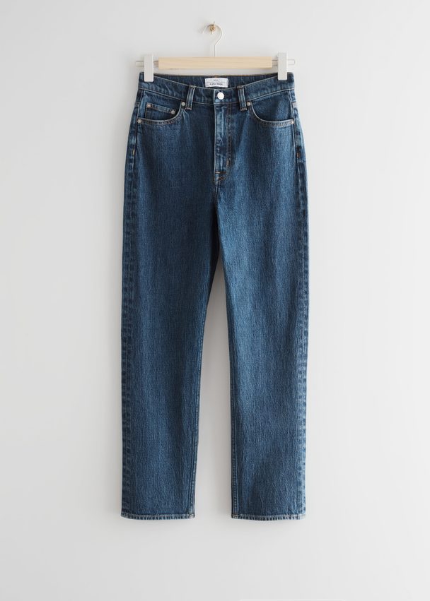 & Other Stories Slim Jeans Deep Blue