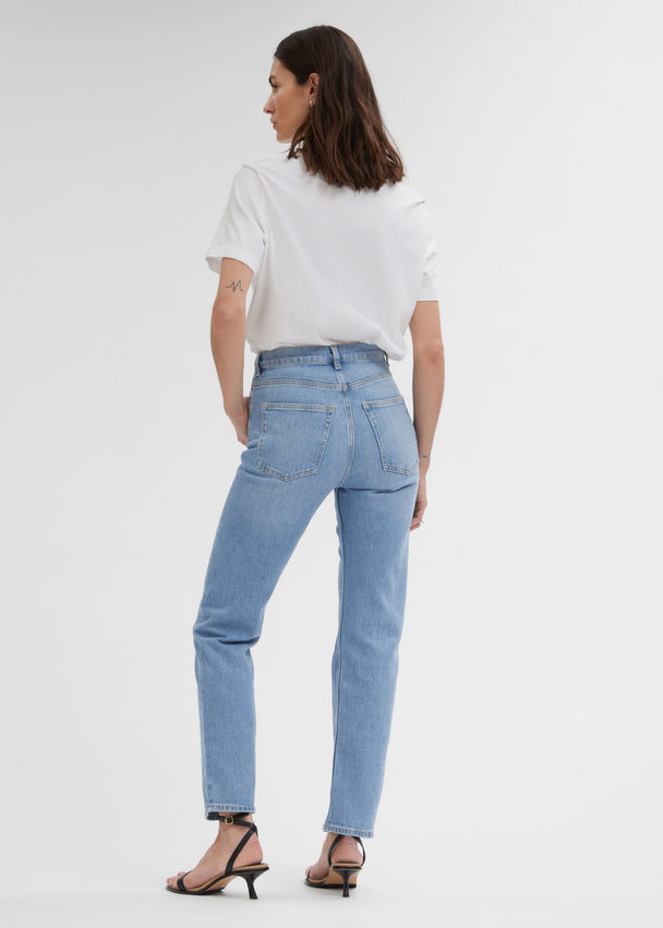 & Other Stories Slim Fit Jeans Middenblauw