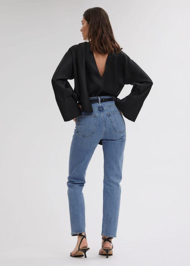 & Other Stories Slim Jeans Soft Blue