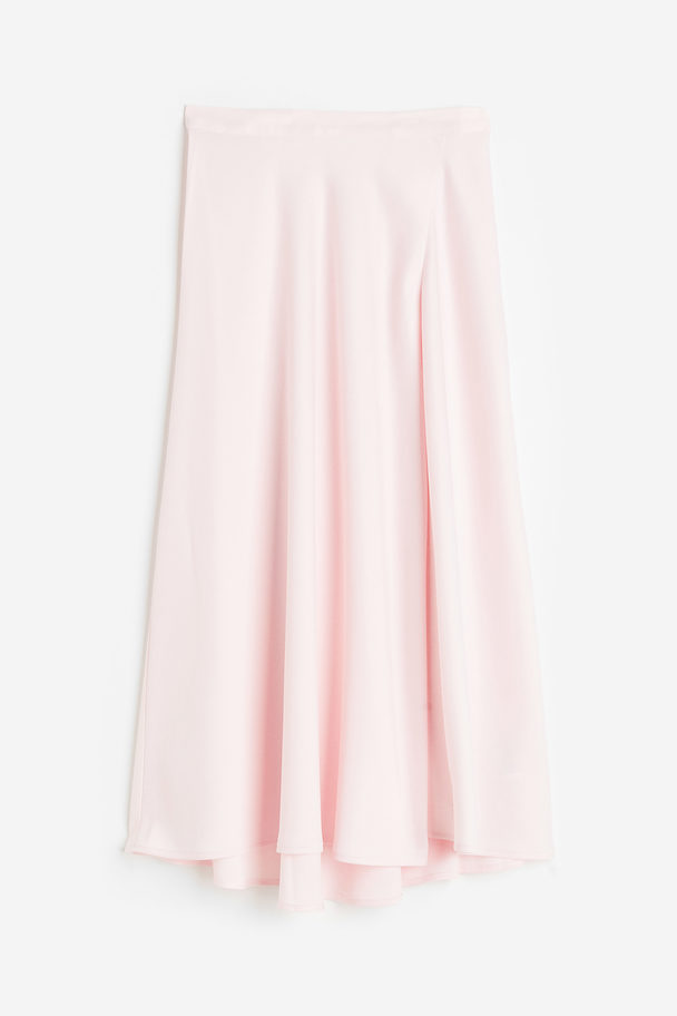 H&M Satin Skirt Light Pink