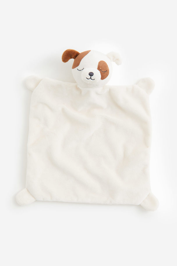 H&M HOME Supersoft Comfort Blanket White/dog