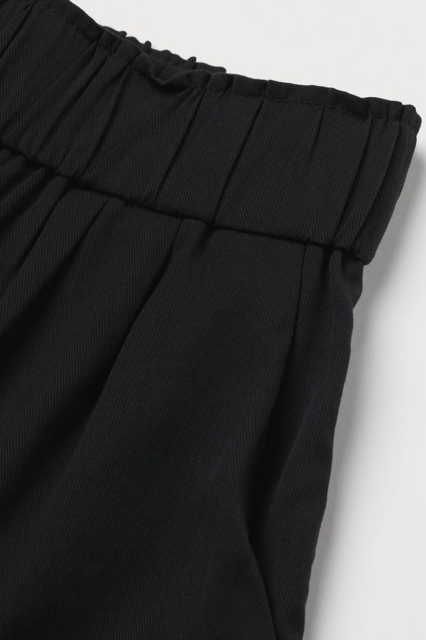 H&M Lyocell-blend Shorts Black