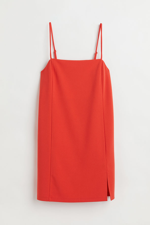 H&M Jersey A-line Dress Red