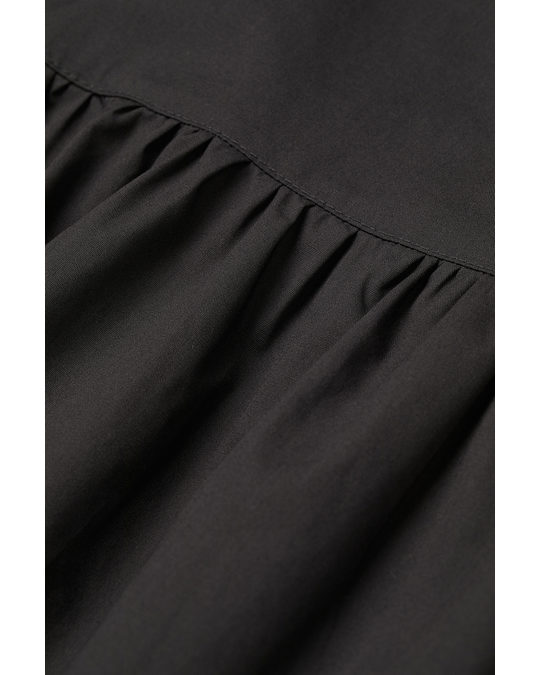 H&M Short Dress Grey-black