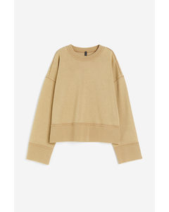 Oversized Sweatshirt Beige