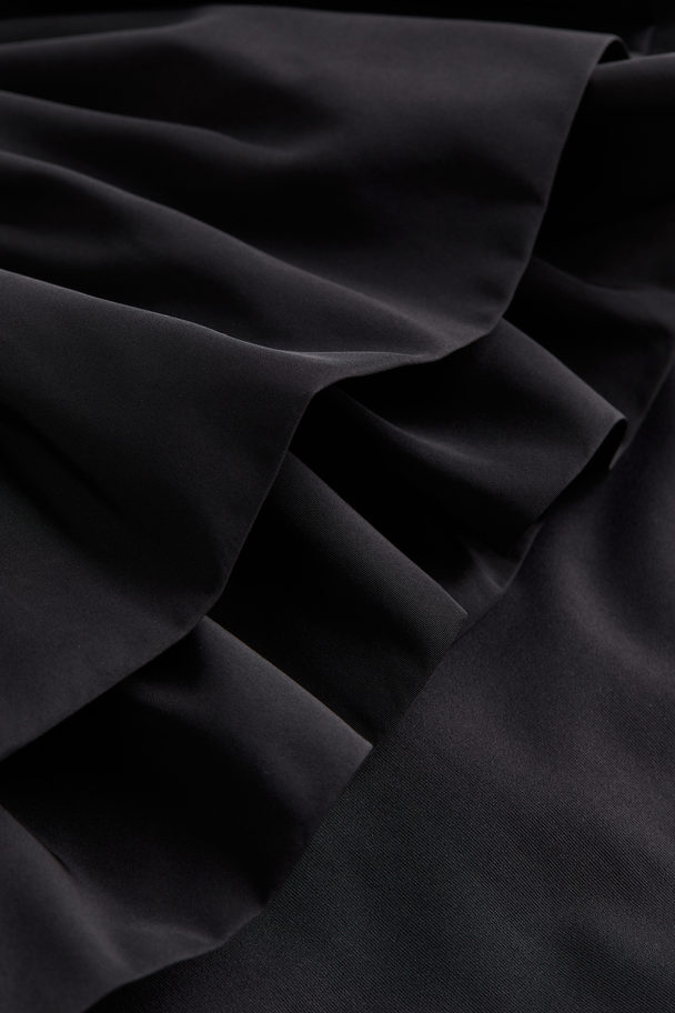 H&M Frill-top Bandeau Thong Body Black