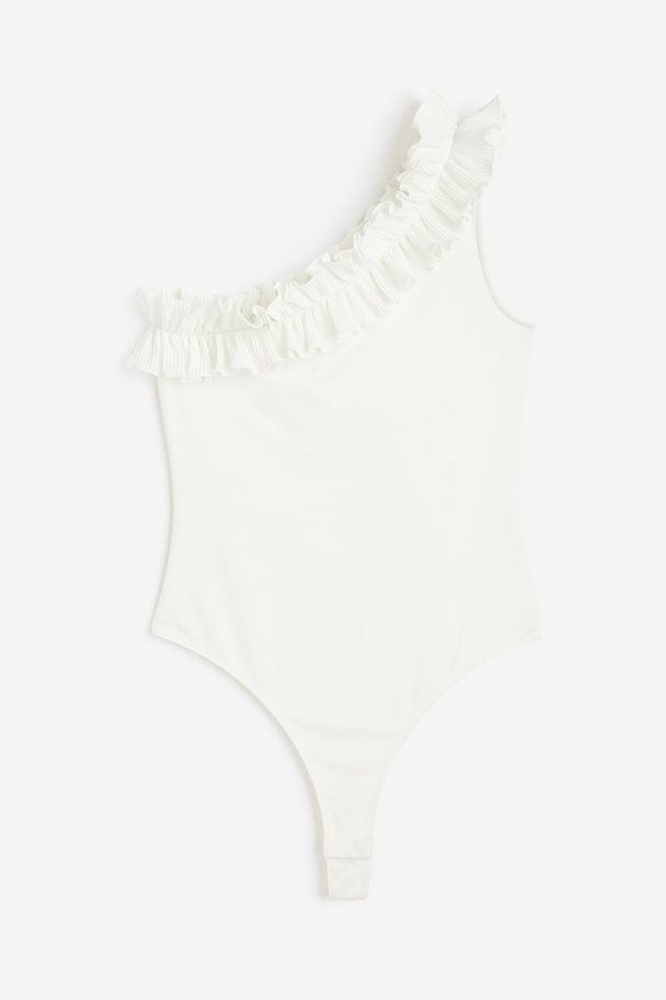 H&M One-shoulder Thong Body White