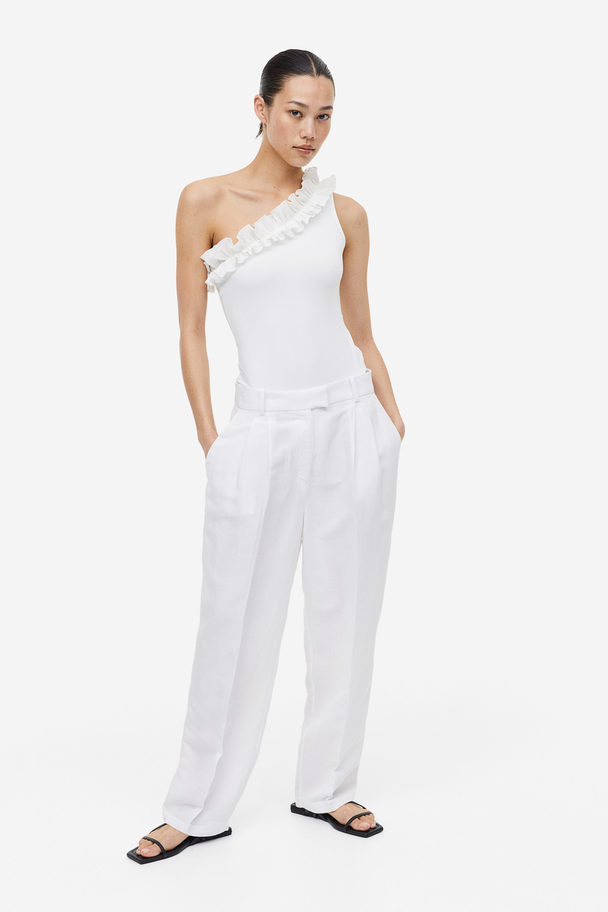 H&M One-shoulder Thong Body White