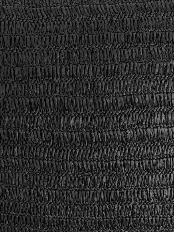Arket Raffia Straw Cushion Cover 50 X 50 Black
