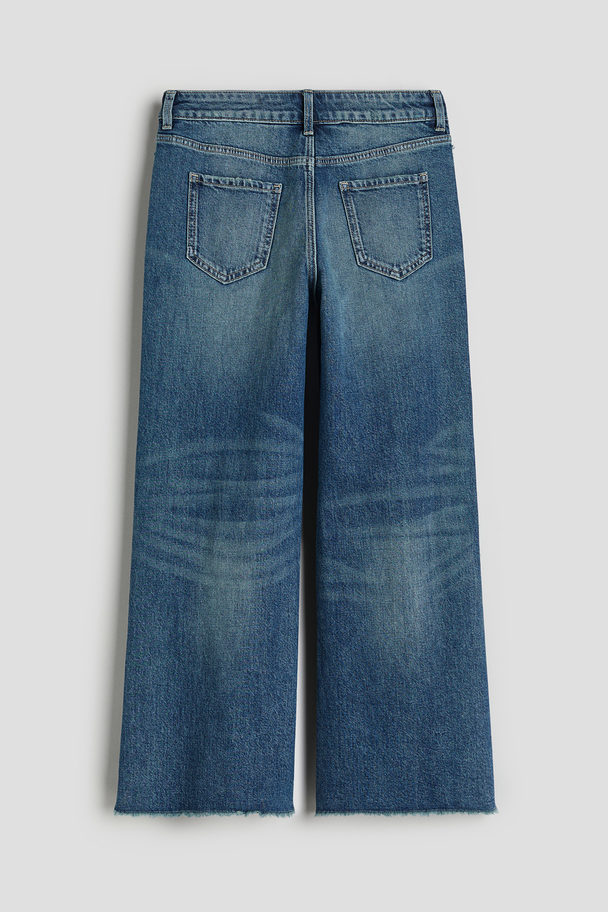 H&M Baggy Fit Bootcut Leg Jeans Denim Blue