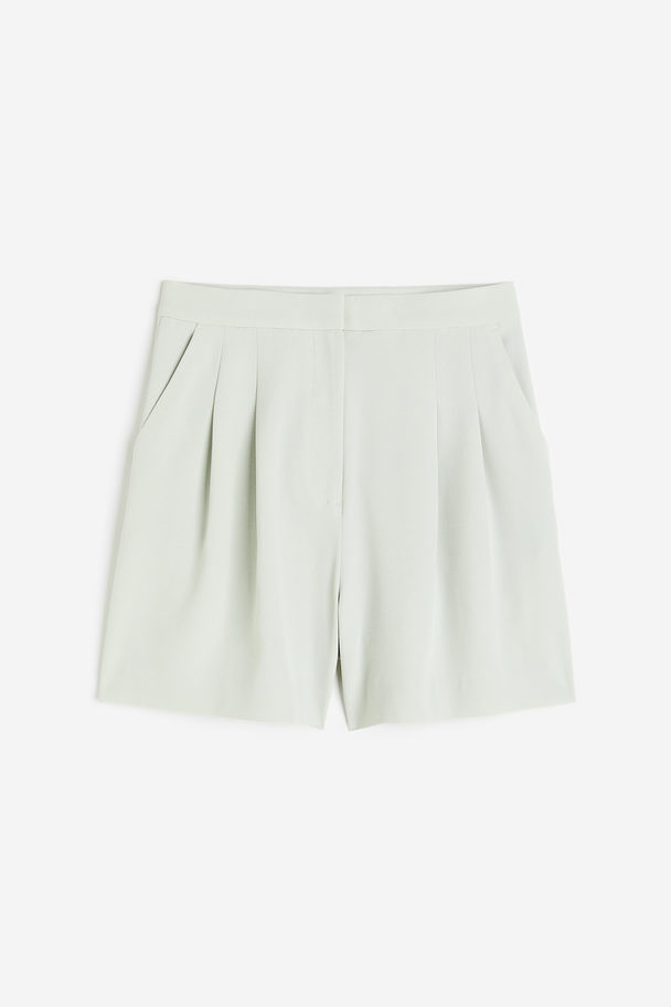 H&M Weite Shorts Mintgrün