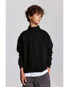 Zip-top Sweatshirt Black