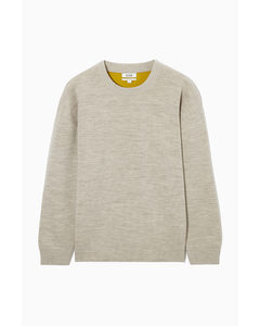 Relaxed-fit Merino Wool Jumper Off-white