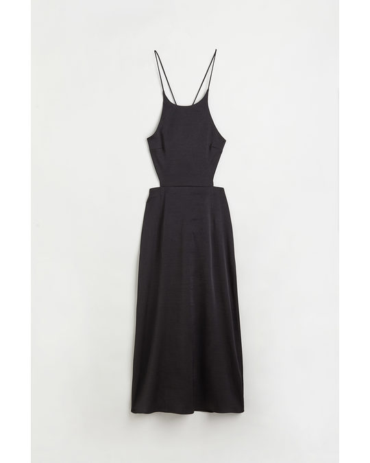 H&M Open-backed Dress Black