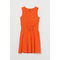 Kleid mit Bindedetail Orange