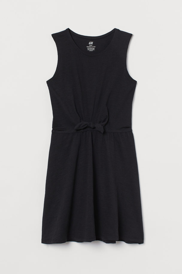 H&M Tie-detail Dress Black