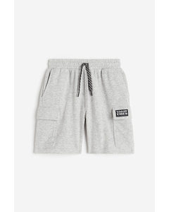 Cargo Sweatshirt Shorts Grey Marl/vacay Vibes