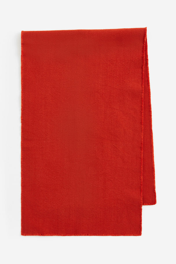 H&M HOME Canvas Table Runner Bright Red