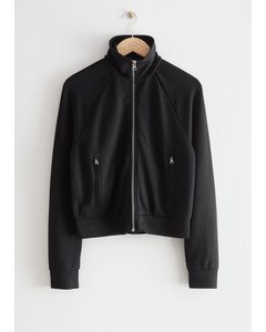 Fitted Track Jacket Black