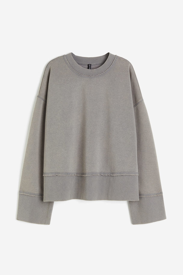 H&M Oversized Sweatshirt Grey
