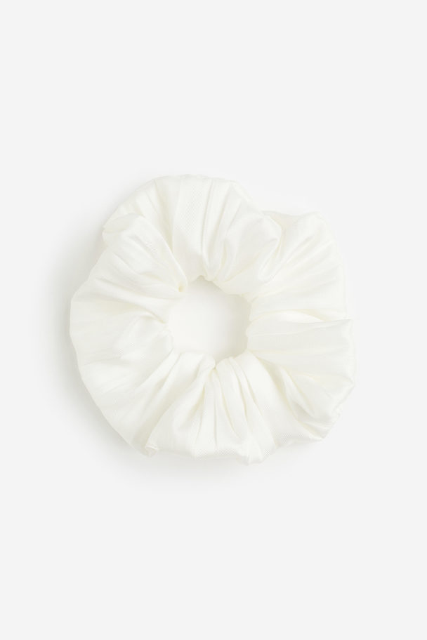 H&M Großes Scrunchie Weiß