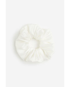 Großes Scrunchie Weiß