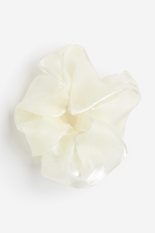 H&M Grote Scrunchie Wit