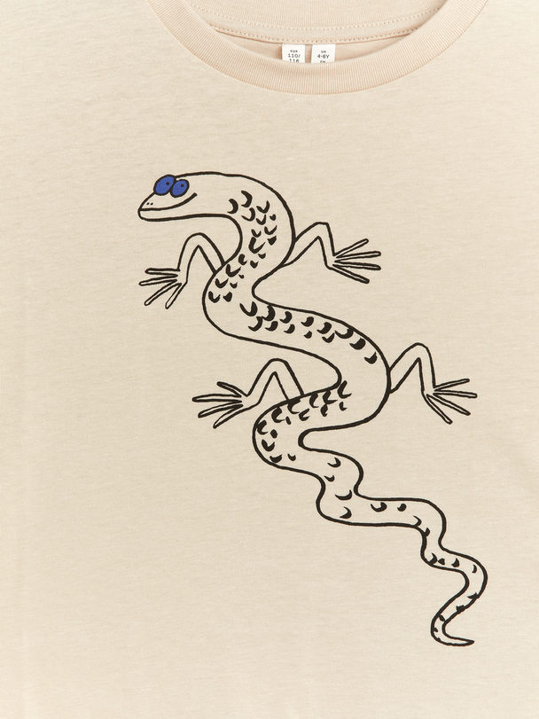 ARKET Long-sleeve T-shirt Beige/lizard