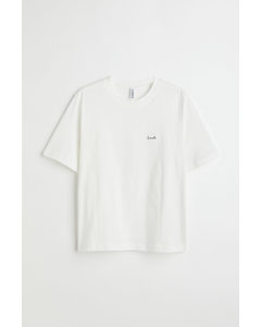 H&m+ Cotton Jersey T-shirt White
