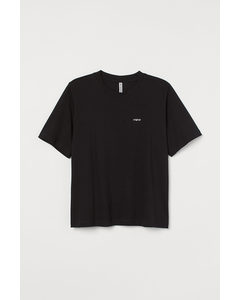 H&m+ Cotton Jersey T-shirt Black/original