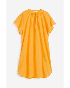 Cotton Tunic Dress Yellow