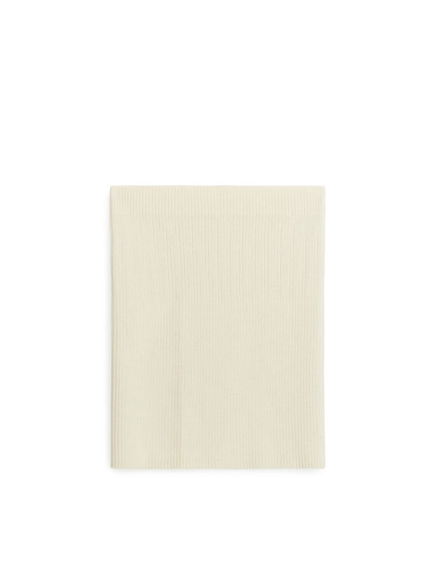 ARKET Merino Wool Skirt Off White